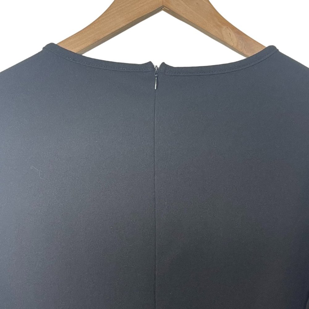 SUNNOW | Black Scalloped Edge 3/4 Sleeve Dress | Size L - Picture 5 of 10